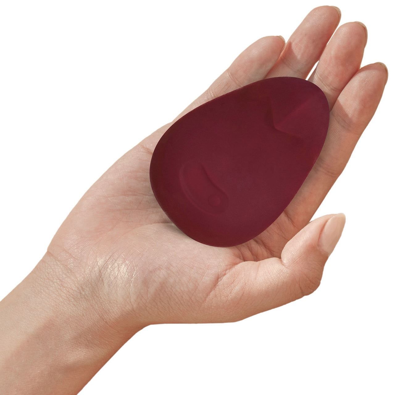 POM Silicone Rechargeable Flexible Waterproof Vibrator by Dame - Plum