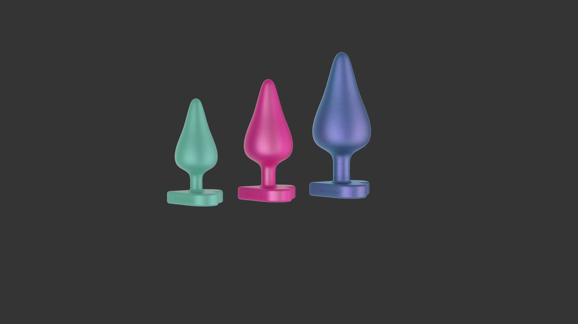 ROMP Luster Silicone Butt Plug Set