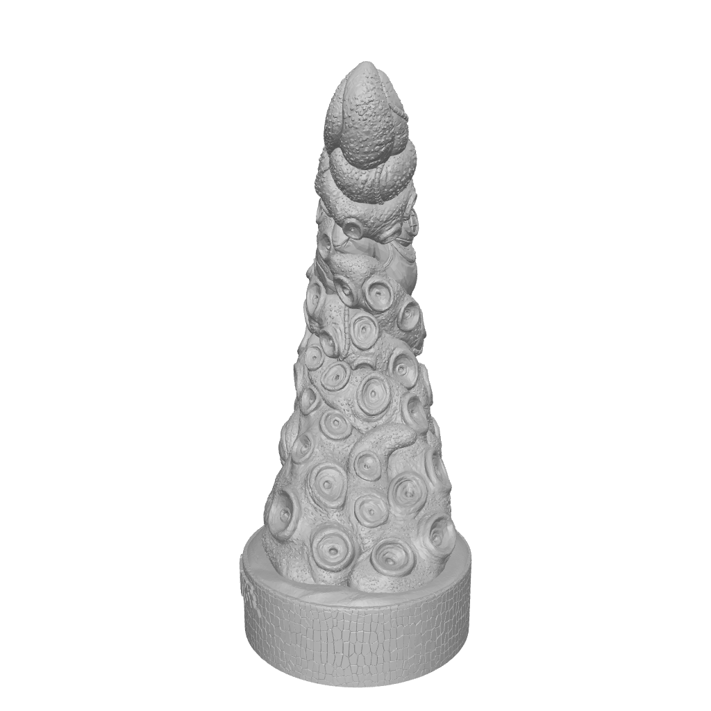 The Kraken's Revenge 7.5" Silicone Fantasy G-Spot Dildo By Uberrime - 3D Version