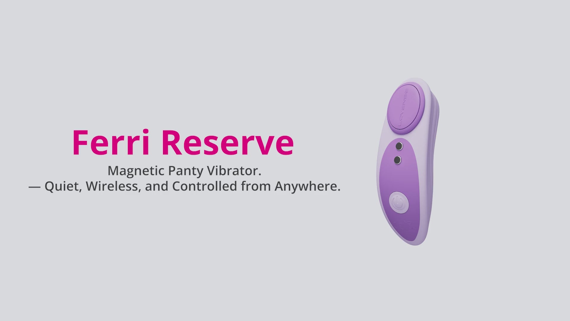 Lovense Ferri Reserve Special Edition App Controlled Silicone Panty Vibrator - Product Video