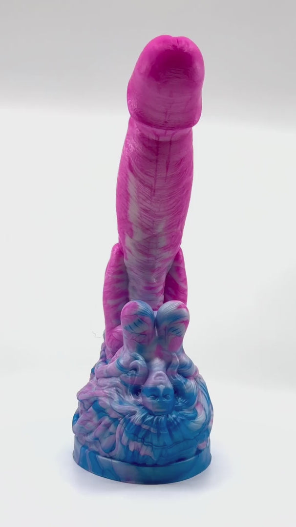 Load video: Designed by SheVibe, the Siren Silicone Fantasy Dildo is a unique and niche collectible item that falls within the genre of erotic and adult-themed figurines.