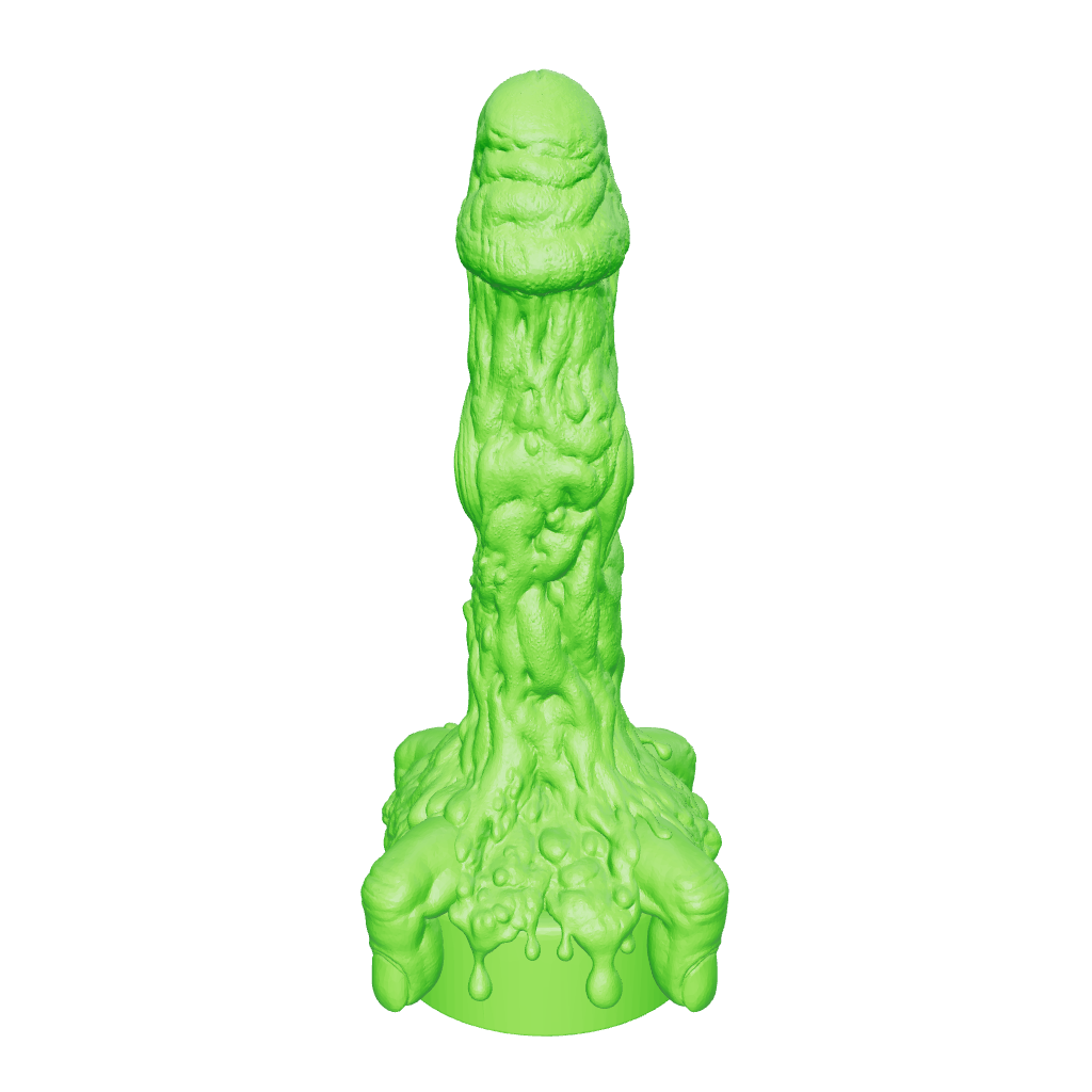 The Toxxxic Avenger Glow-In-The-Dark 8.5" Silicone Fantasy Dildo By Uberrime