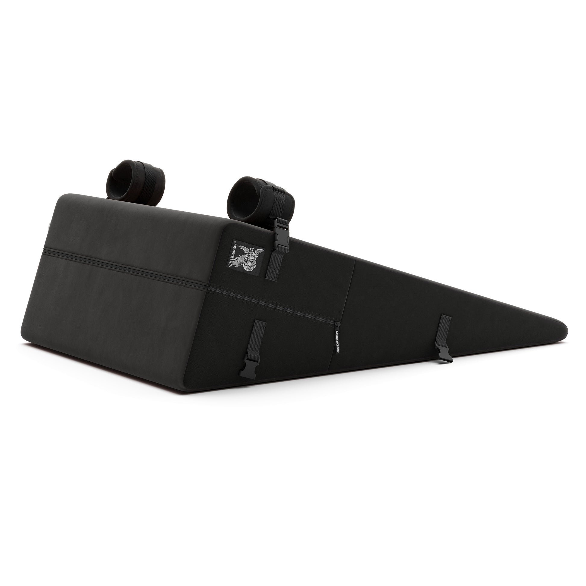 Liberator Bondage Ramp Sex Pillow For Missionary & Doggy Positions With Restraint Attachments - Black