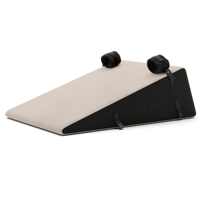 Liberator Bondage Ramp Sex Pillow For Missionary & Doggy Positions With Restraint Attachments - Cream
