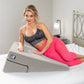 Liberator Ramp Full-Body Positioning Pillow - Microvelvet Platinum Gray
