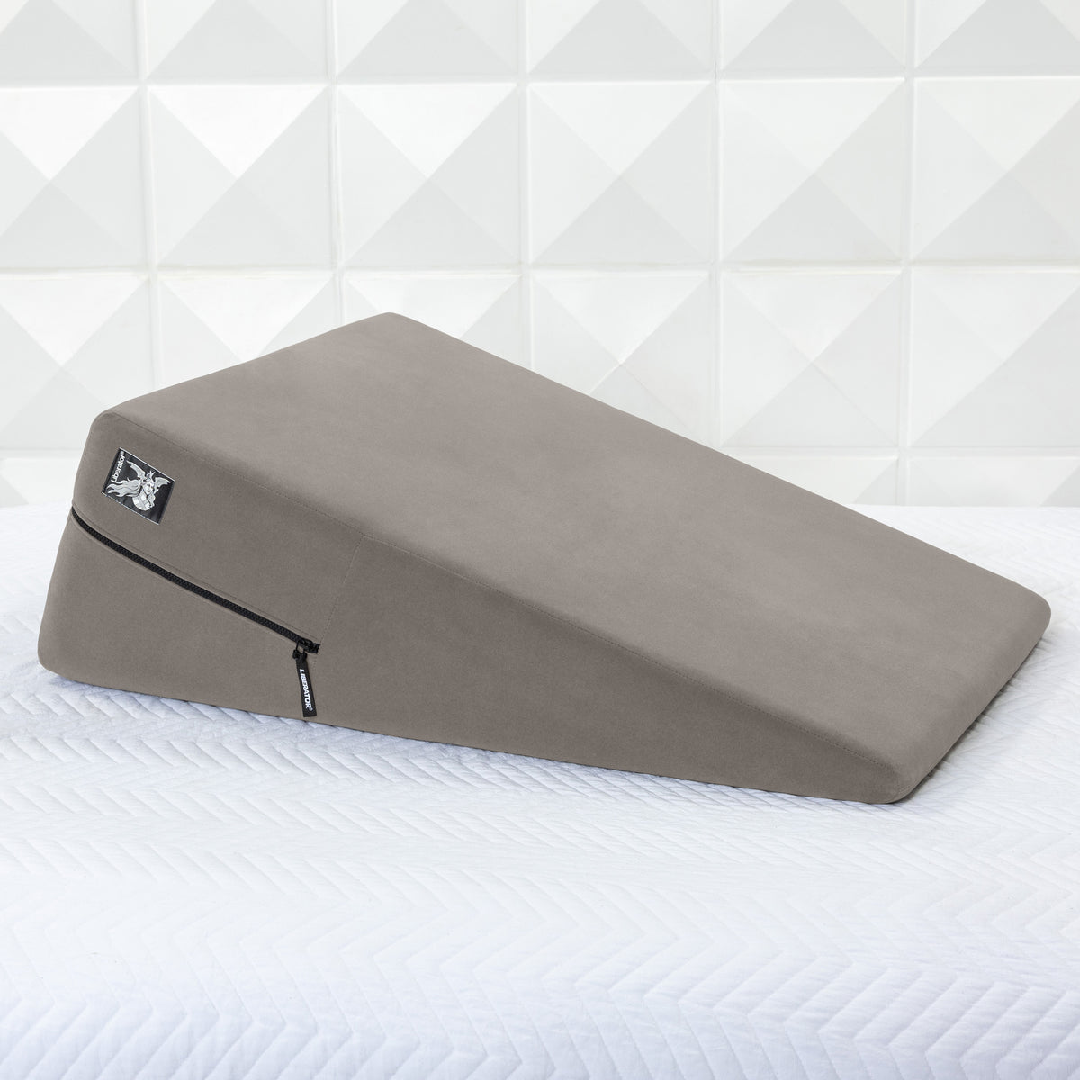 Liberator Ramp Full-Body Positioning Pillow - Microvelvet Platinum Gray