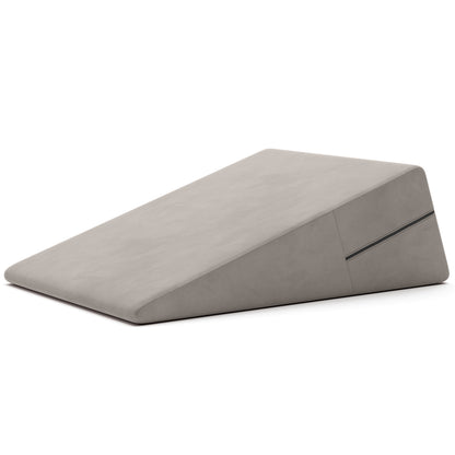 Liberator Ramp Full-Body Positioning Pillow - Microvelvet Platinum Gray