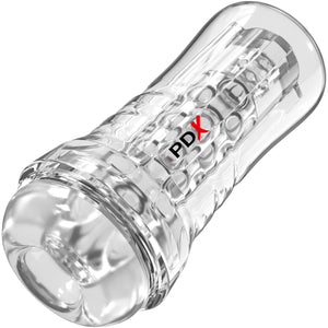 PDX Elite ViewTube See-Thru EZ-Grip Penis Stroker