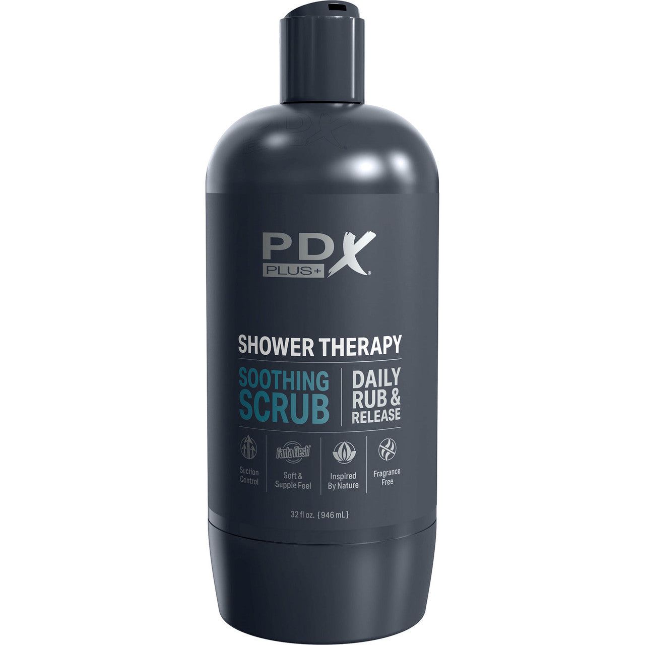 PDX Plus Shower Therapy Soothing Scrub Discreet Penis Stroker By Pipedream - Vanilla