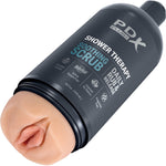 PDX Plus Shower Therapy Soothing Scrub Discreet Penis Stroker By Pipedream - Vanilla