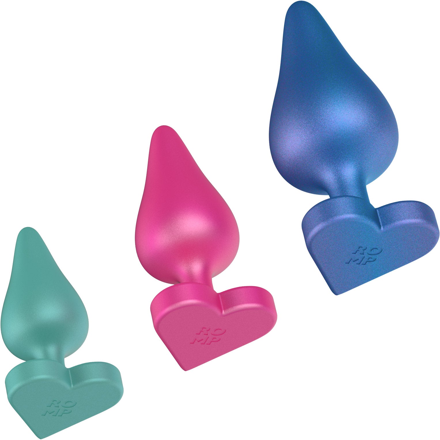 ROMP Luster Silicone Butt Plug Set