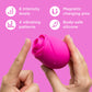 ROMP Rose 2.0 Pleasure Air Silicone Rechargeable Waterproof Clitoral Massaging Stimulator