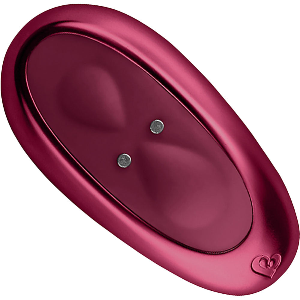 Ruby Glow Blush Silicone Ride On Vibrator & Wand Combination With Remote By Rocks-Off