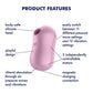Satisfyer Cotton Candy Pressure Wave Rechargeable Waterproof Clitoral Stimulator - Lilac