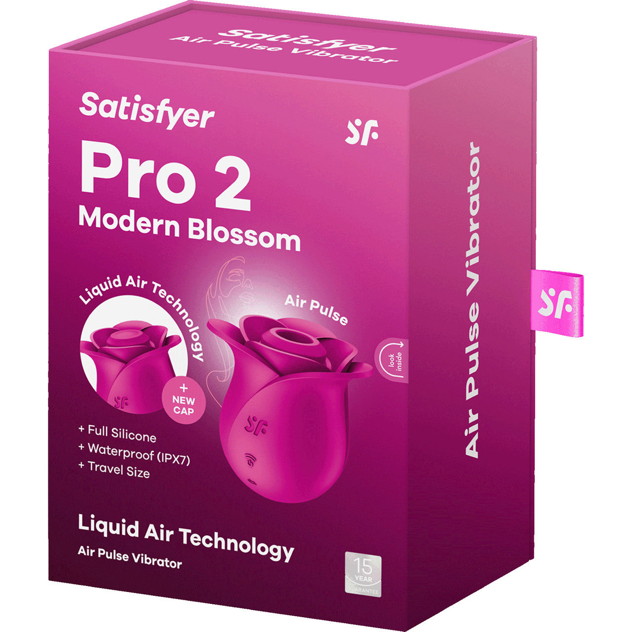 Satisfyer Pro 2 Modern Blossom Rechargeable Waterproof Silicone Clitoral Pressure Wave Stimulator