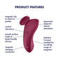 Satisfyer Partner Box 3 - Double Joy Couple's Vibrator, Sexy Secret Panty Vibrator & Royal One Vibrating Cock Ring