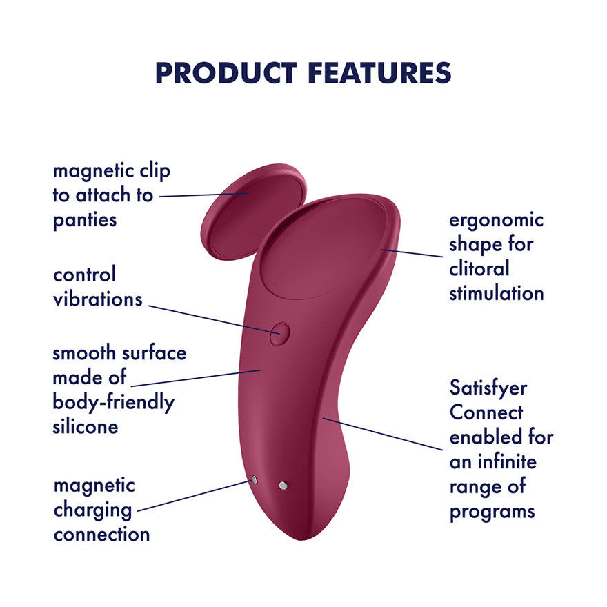 Satisfyer Partner Box 3 - Double Joy Couple's Vibrator, Sexy Secret Panty Vibrator & Royal One Vibrating Cock Ring