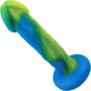 Shilo Pack And Play Silicone Dildo by New York Toy Collective - Blue & Yellow