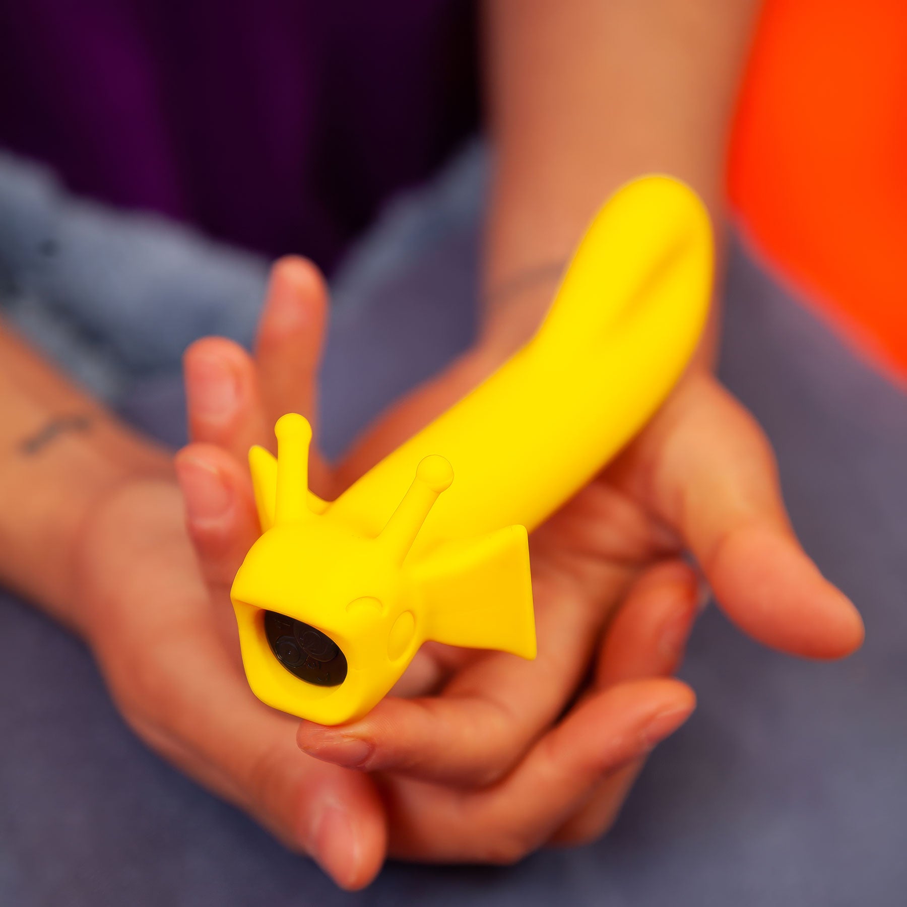 Shimmer Silicone Rechargeable G-Spot & P-Spot Vibrator By Cute Little Fuckers - Sunshine