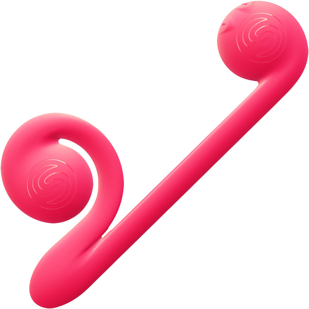 Snail Vibe Silicone Rechargeable Waterproof Dual Stimulation Science Based Vibrator - Pink