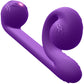 Snail Vibe Silicone Rechargeable Waterproof Dual Stimulation Science Based Vibrator - Purple