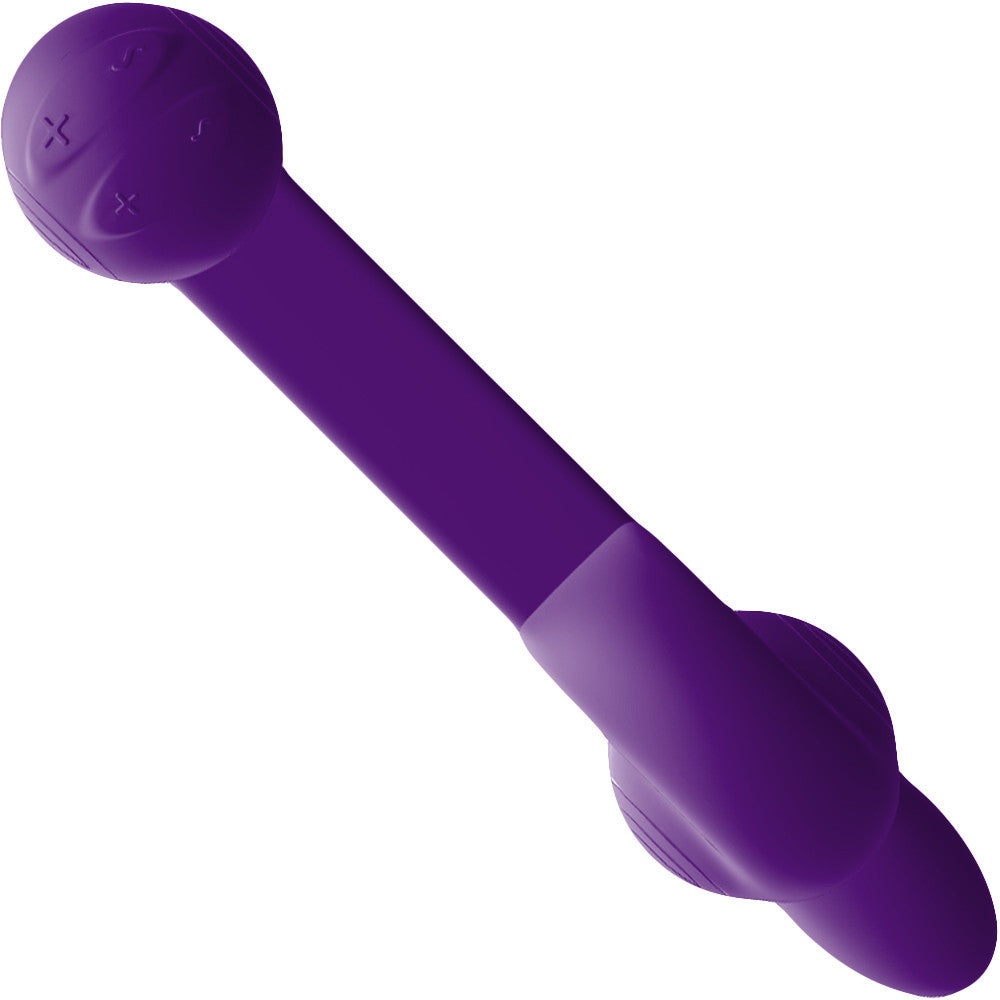 Snail Vibe Silicone Rechargeable Waterproof Dual Stimulation Science Based Vibrator - Purple