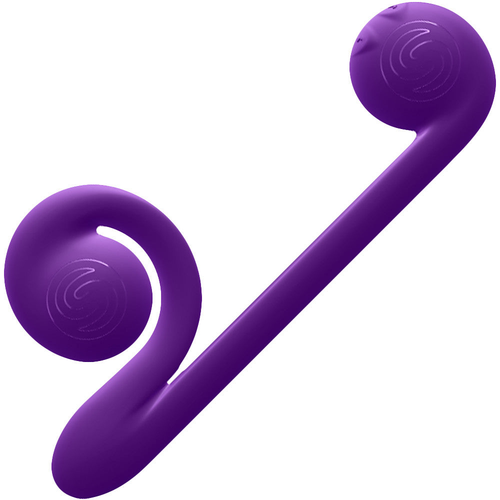 Snail Vibe Silicone Rechargeable Waterproof Dual Stimulation Science Based Vibrator - Purple