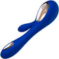 LELO SORAYA WAVE Rechargeable Silicone Dual Stimulation Vibrator - Midnight Blue