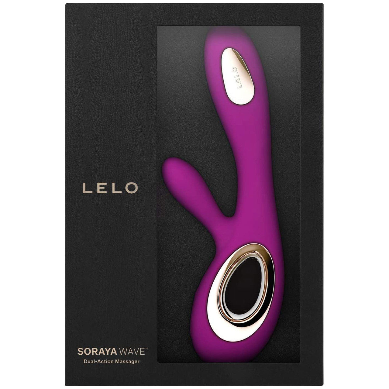 LELO SORAYA WAVE Rechargeable Silicone Dual Stimulation Vibrator - Deep Rose