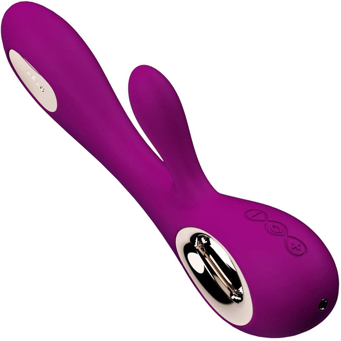 LELO SORAYA WAVE Rechargeable Silicone Dual Stimulation Vibrator - Deep Rose