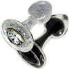 Sparkle Glass Butt Plug With Crystal Base By Crystal Delights