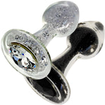 Sparkle Glass Butt Plug With Crystal Base By Crystal Delights