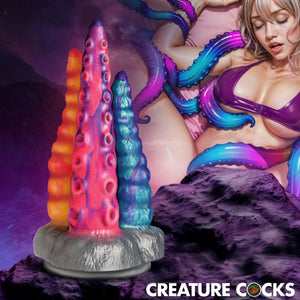 Tenta-Trio 8.8" Silicone Dildo By Creature Cocks