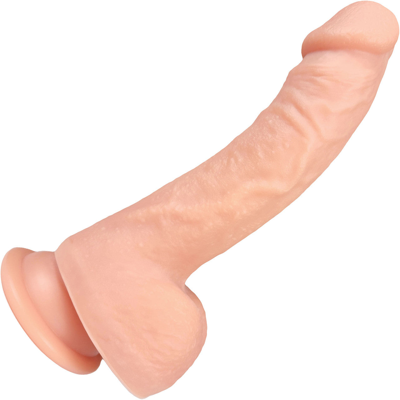 The Archer 6 Inch Silicone Realistic Dildo With Balls & Suction Cup Base By Fukena - Vanilla