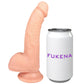 The Archer 6 Inch Silicone Realistic Dildo With Balls & Suction Cup Base By Fukena - Vanilla