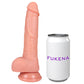 The Handyman 6.5 Inch Silicone Realistic Dildo With Balls & Suction Cup Base By Fukena - Vanilla