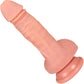 The Mechanic 5.75 Inch Silicone Realistic Dildo With Balls & Suction Cup Base By Fukena - Vanilla