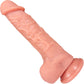 The Millionaire 6.25 Inch Silicone Realistic Dildo With Balls & Suction Cup Base By Fukena - Vanilla