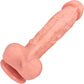 The Millionaire 6.25 Inch Silicone Realistic Dildo With Balls & Suction Cup Base By Fukena - Vanilla