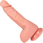 The Thriller 6.5 Inch Silicone Realistic Dildo With Balls & Suction Cup Base By Fukena - Vanilla