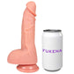 The Thriller 6.5 Inch Silicone Realistic Dildo With Balls & Suction Cup Base By Fukena - Vanilla