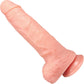 The Hercules 9 Inch Silicone Realistic Dildo With Balls & Suction Cup Base By Fukena - Vanilla