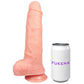 The Hercules 9 Inch Silicone Realistic Dildo With Balls & Suction Cup Base By Fukena - Vanilla