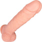 The Hercules 9 Inch Silicone Realistic Dildo With Balls & Suction Cup Base By Fukena - Vanilla