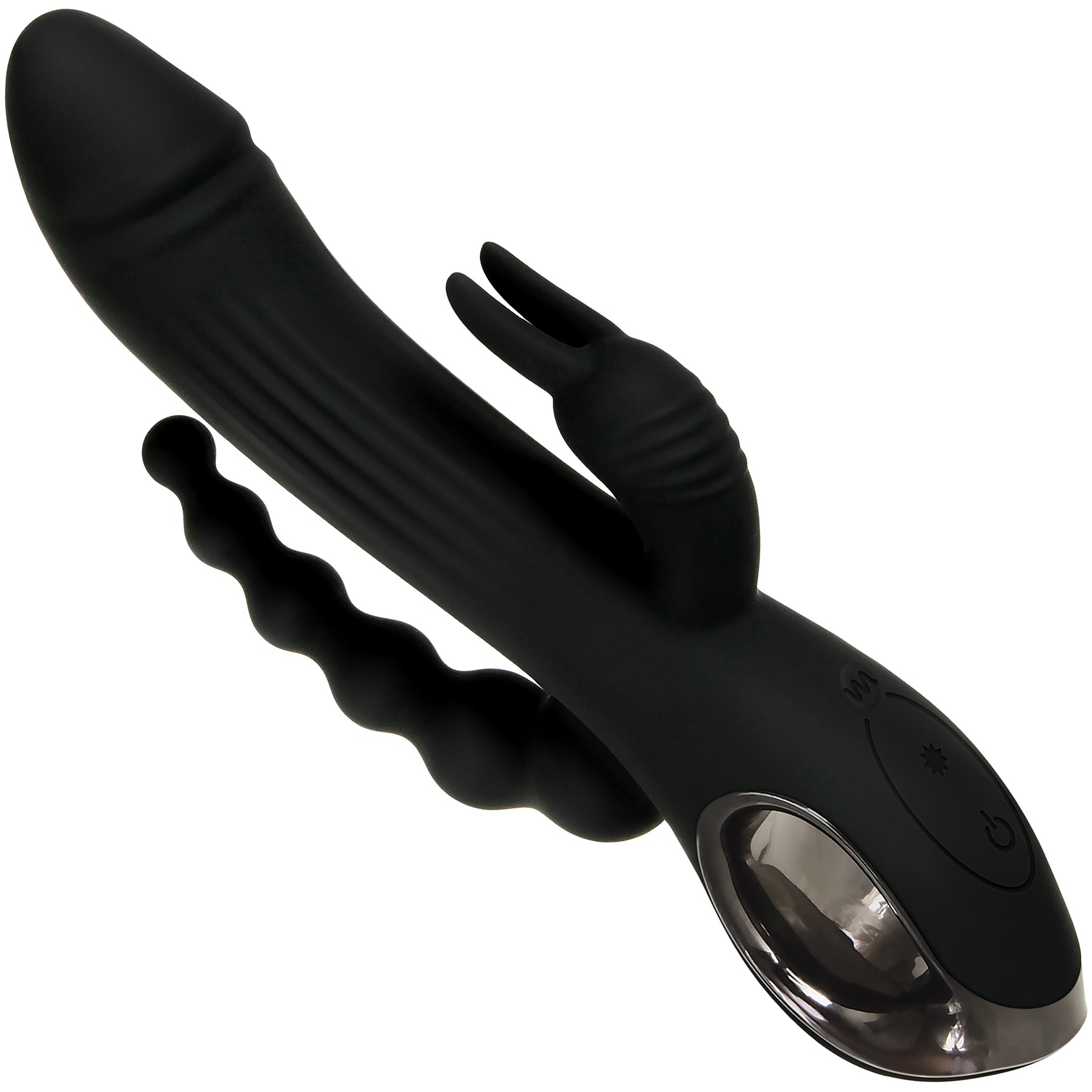 Trifecta Triple Stimulation Rechargeable Silicone Vibrator By Evolved Novelties