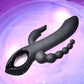 Trifecta Triple Stimulation Rechargeable Silicone Vibrator By Evolved Novelties