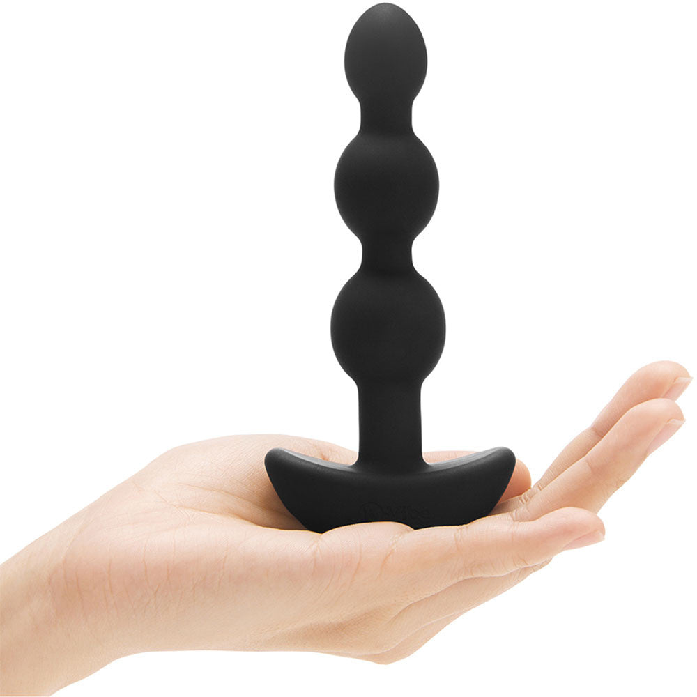 b-Vibe Triplet Silicone Remote Control Vibrating Anal Beads - Black b-Vibe Triplet Silicone Remote Control Vibrating Anal Beads - Black