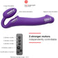 Strap-on-Me Silicone Vibrating Remote Control Strapless Strap-On - Large Purple