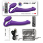 Strap-on-Me Silicone Vibrating Remote Control Strapless Strap-On - Medium Purple