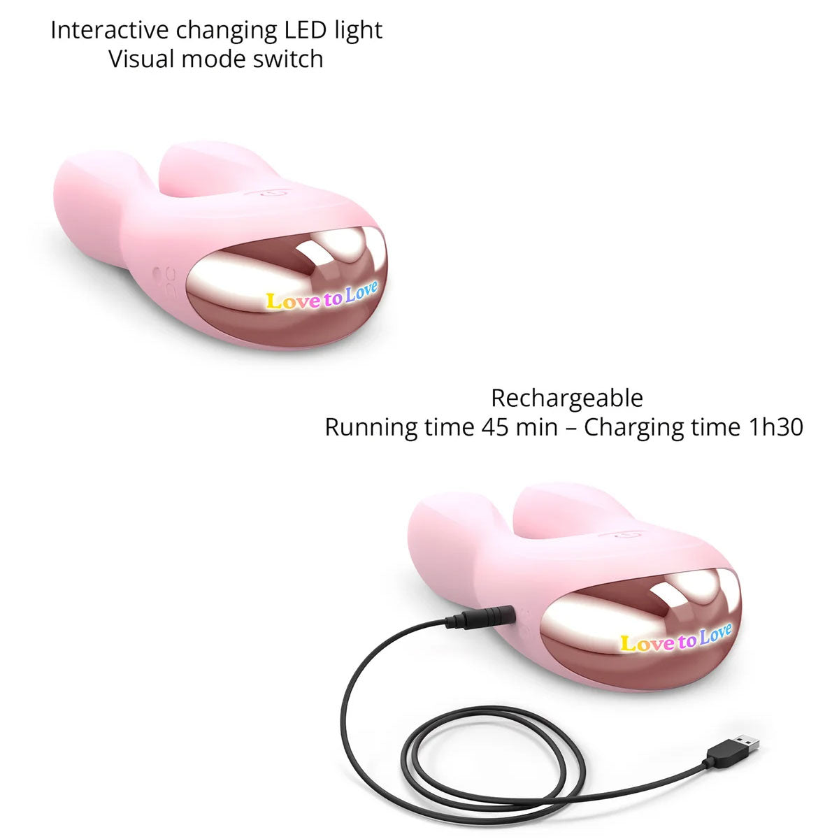 Hear Me Rechargeable Silicone Clitoral Stimulator By Love To Love